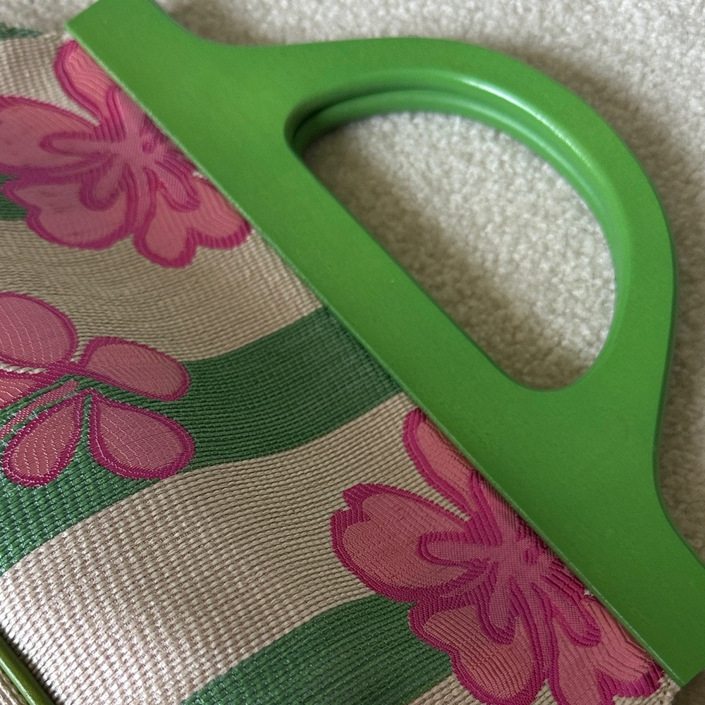 Vintage Hawaiian embroidered Nordstrom Clutch Purse - Picture 3 of 7